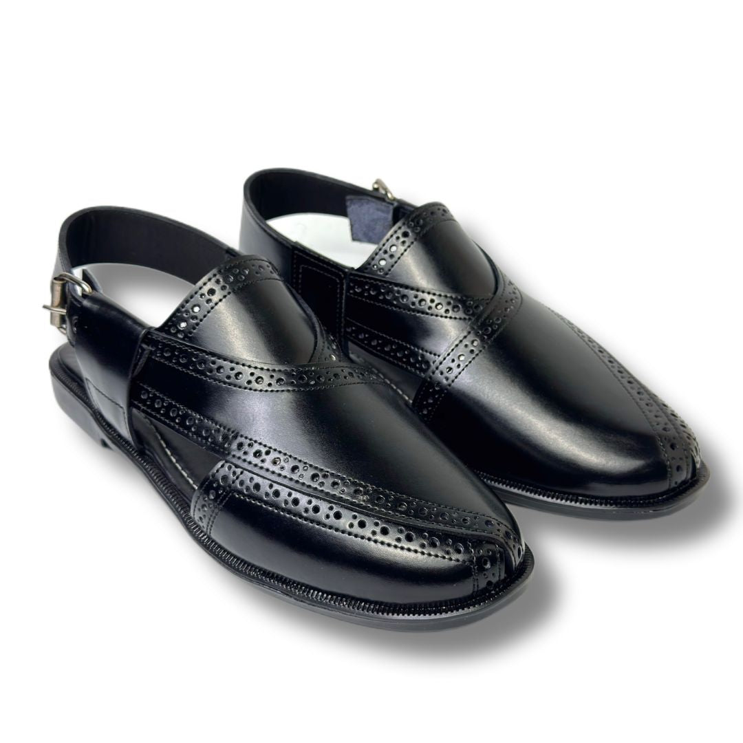 BLACK PASHAWRI SANDAL
