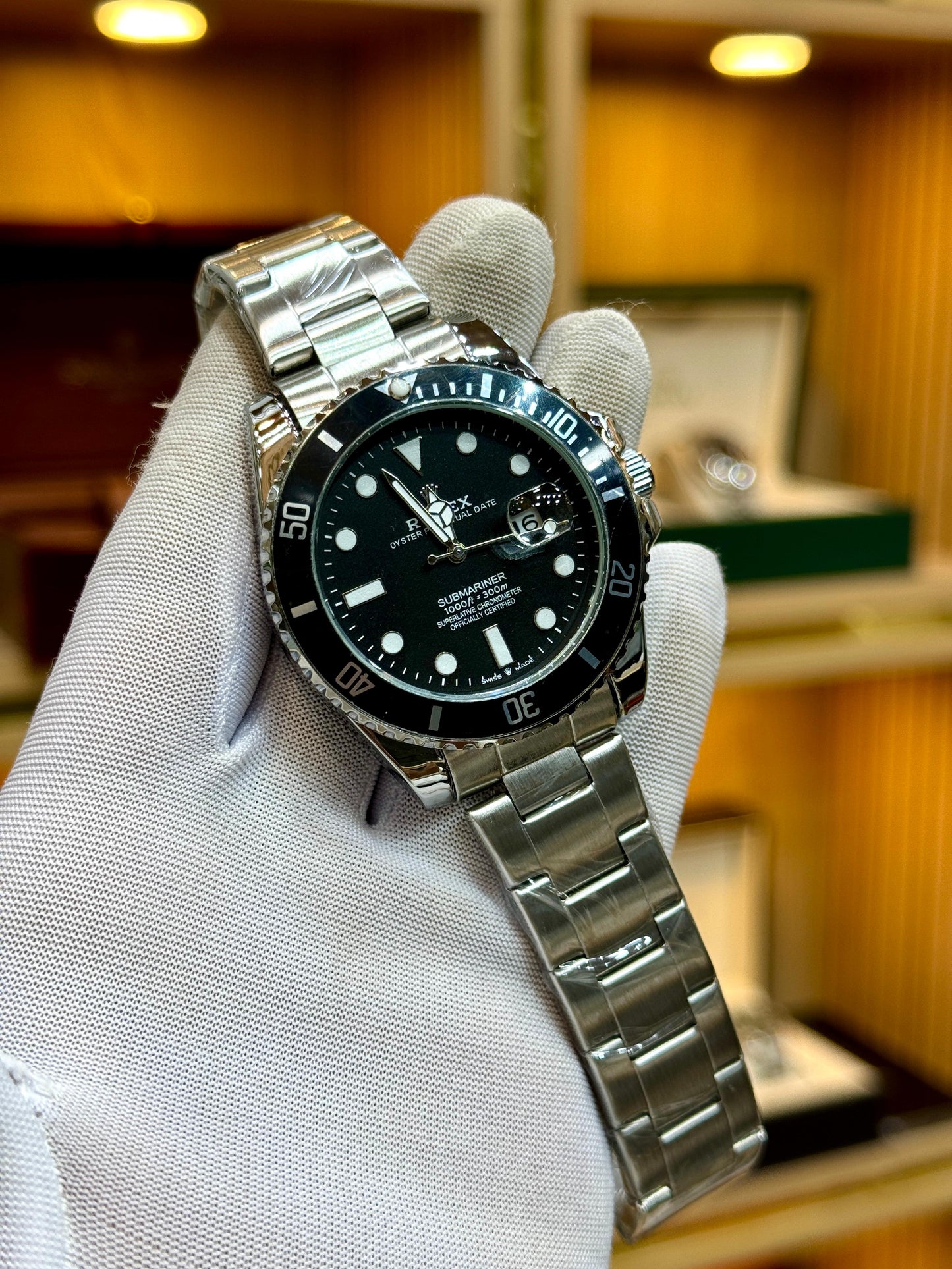 Bezel Rotating | Two Tone Black and Classic silver | Premium Quality
