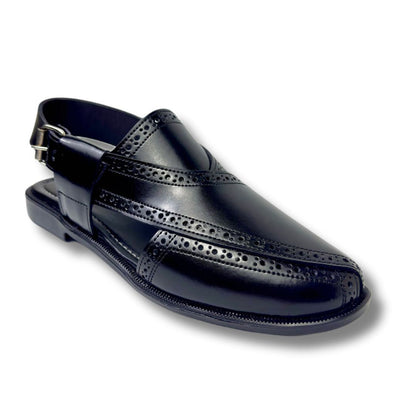 BLACK PASHAWRI SANDAL