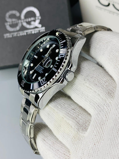 Bezel Rotating | Two Tone Black and Classic silver | Premium Quality